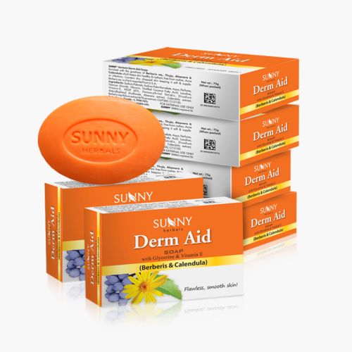 SUNNY HERBALS DERM AID SOAP  (PACK OF 6)