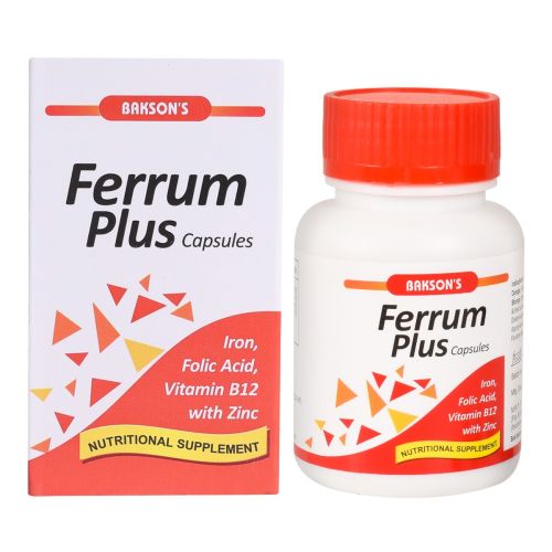 Bakson FERRUM PLUS CAPSULES-30 CAPSULES 