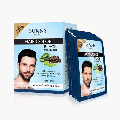 HAIR COLOR BLACK-MEN-12 x 20 gm