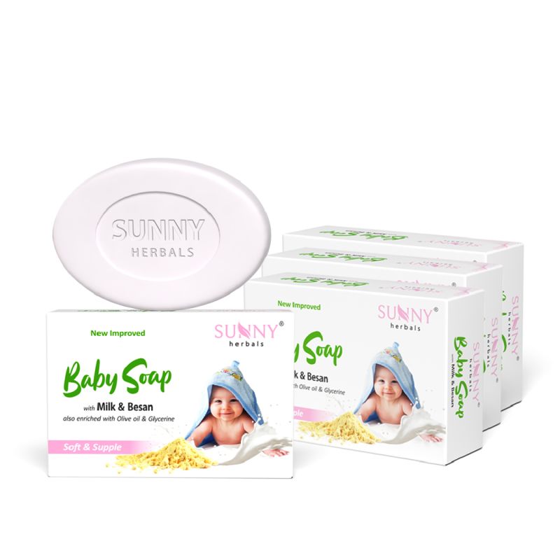 BABY SOAP WITH MILK & BESAN (Pack of 4)