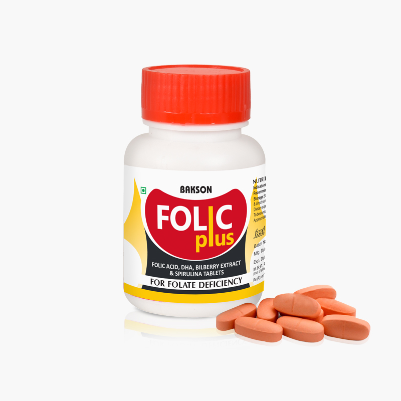 Buy Bakson Folic Plus Tablets Folic Acid Tablets